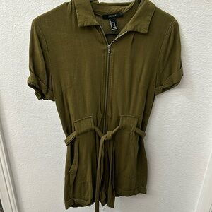 Forever 21 Green Utility Romper